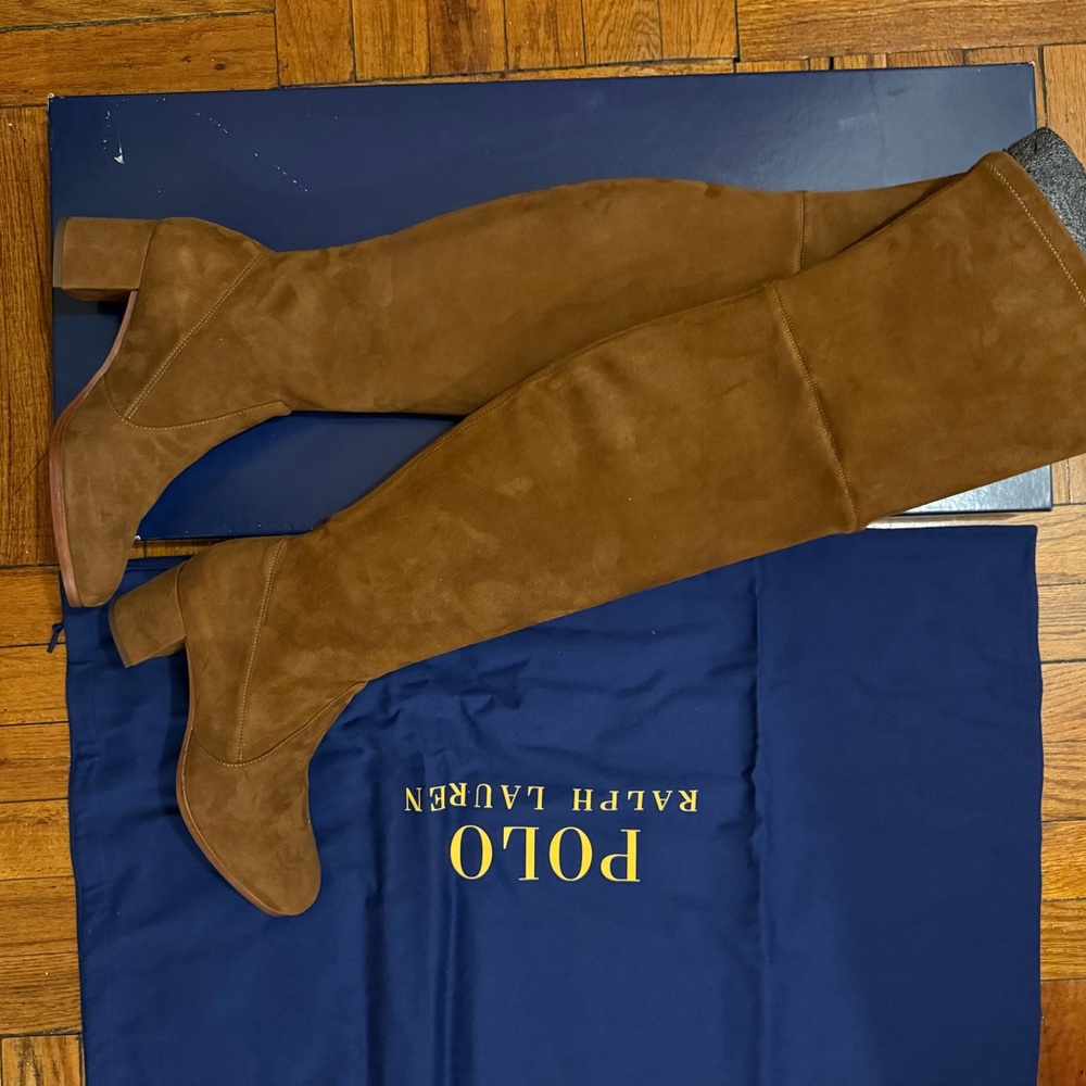 Polo by Ralph Lauren Brown Over the Knee Boots